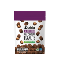 Arahide cu invelis de ciocolata fara zahar adaugat, 40 g, Diablo