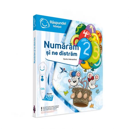 Carte interactiva, +3 ani, Numaram si ne distram, Raspundel Istetel 562741