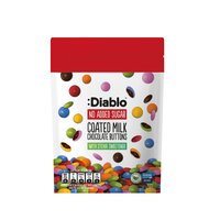 Drajeuri de ciocolata cu lapte fara zahar adaugat, 40 g, Diablo