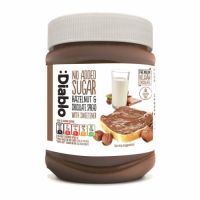 Ciocolata tartinabila cu lapte si alune fara zahar adaugat, 350 g, Diablo