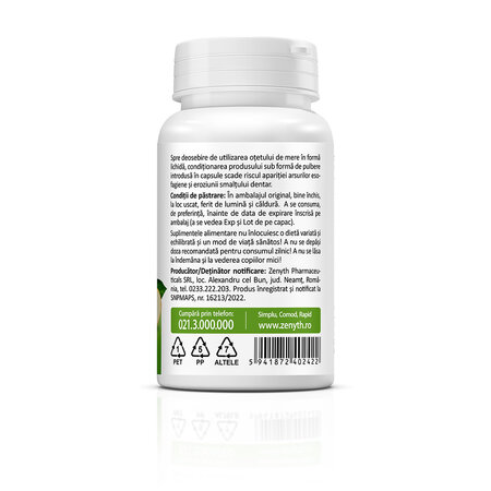 Otet din cidru de mere, 60 capsule, Zenyth 758507