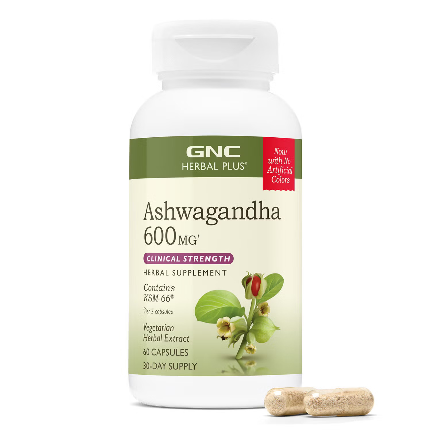 Ashwagandha, 600 mg, 60 capsule, GNC