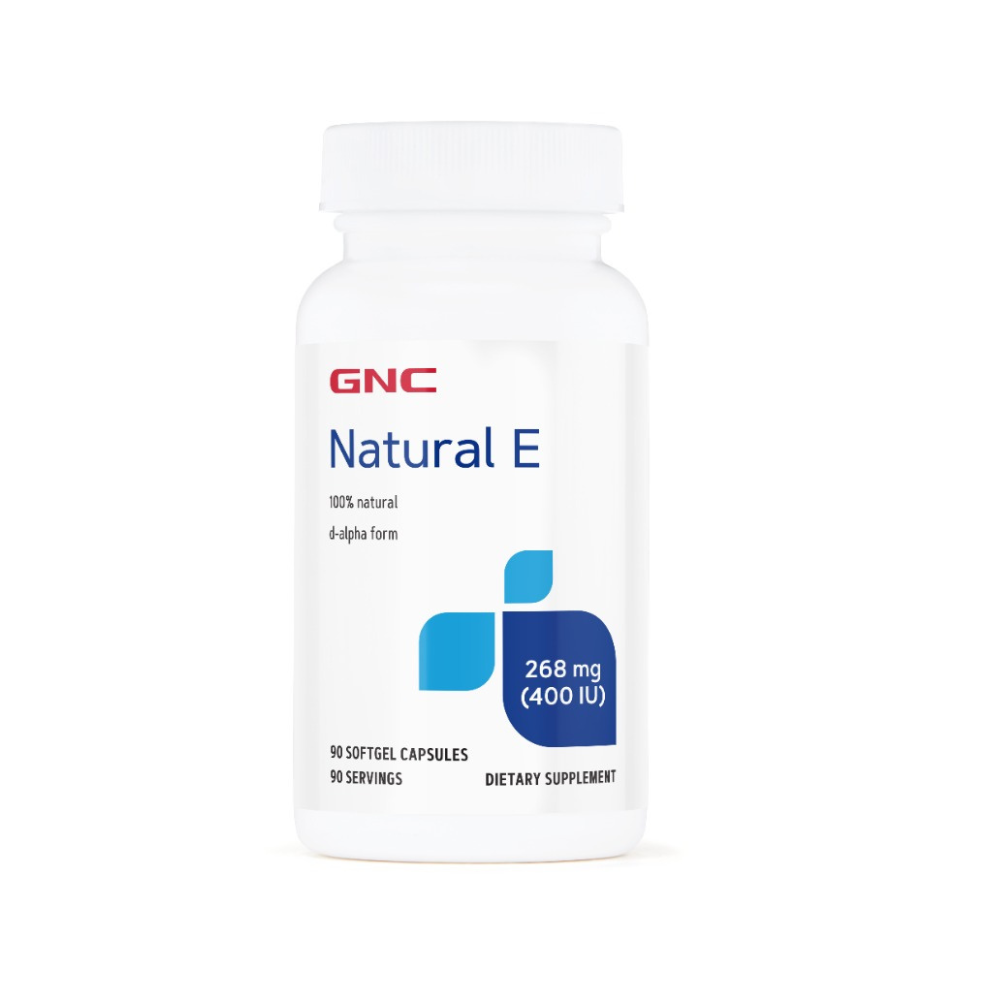 Vitamina E Naturala, 268 mg(400UI), 90 capsule, GNC