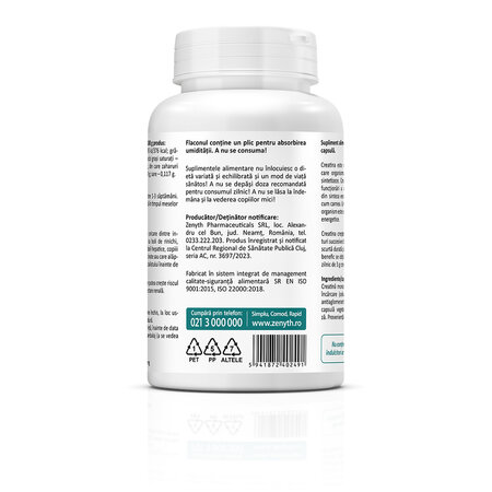 Creatine 1000 mg, 60 capsule, Zenyth 772812