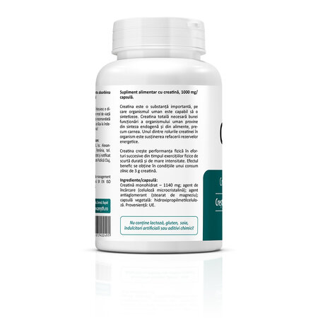 Creatine 1000 mg, 60 capsule, Zenyth 772810
