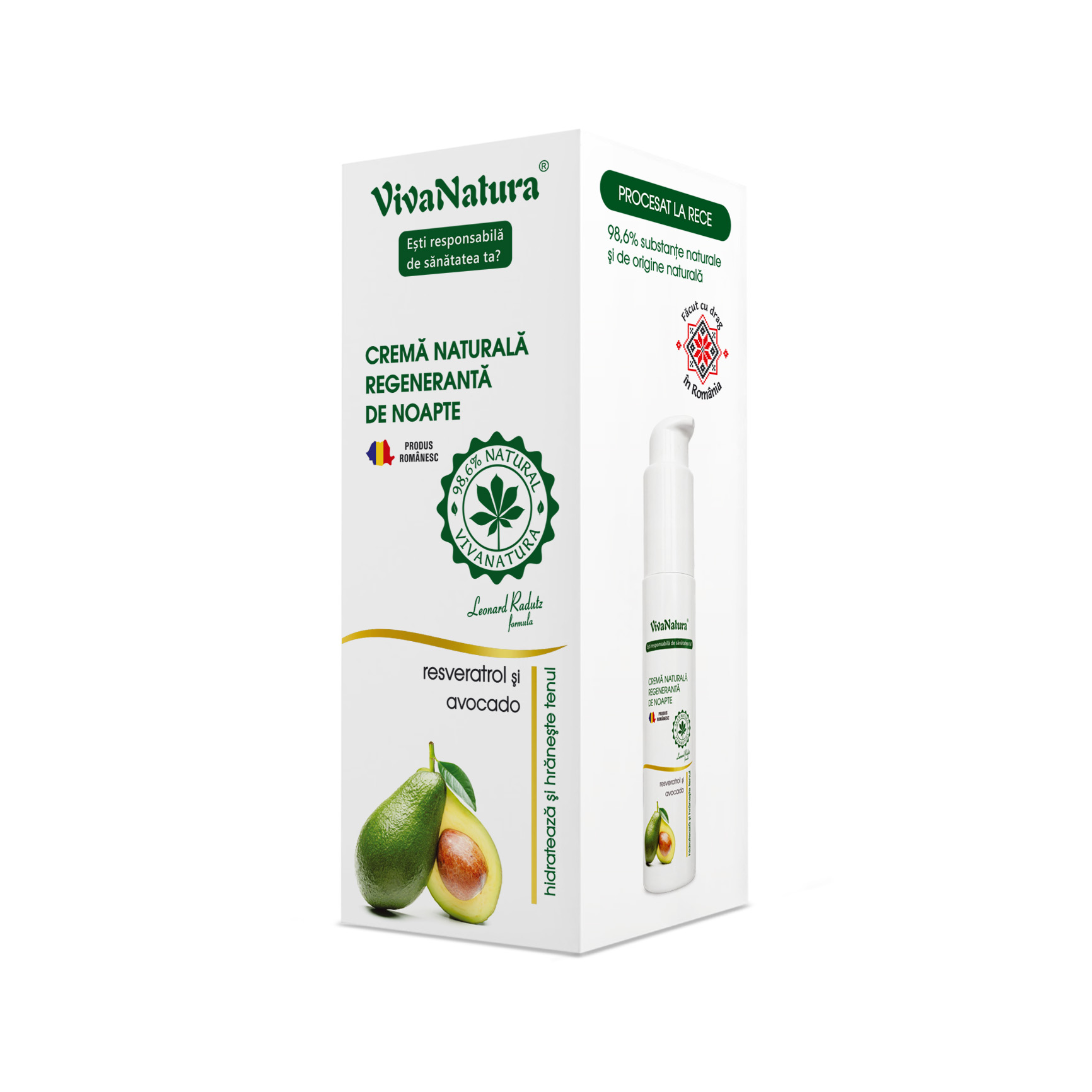 Crema regeneranta de noapte, 45 ml, Vivanatura