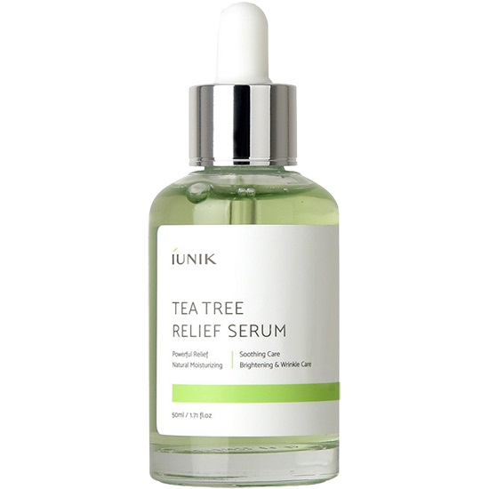 Ser de fata calmant si hidratant, Tea Tree Relief, 50 ml, Iunik