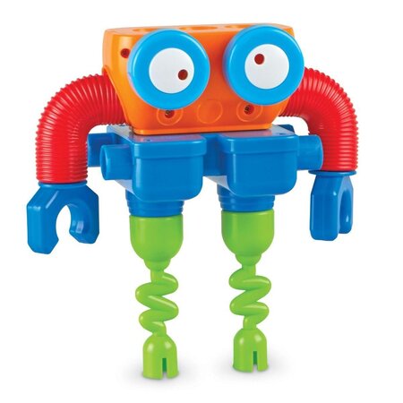 Joc Hai sa construim 1, 2, 3 Robotel Colorat, 2 ani+, 18 piese, Learning Resources 563020