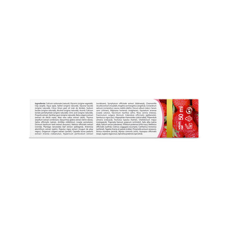 Pasta de dinti pentru copii cu aroma de capsuni GennaDent Junior, 50 ml, Vivanatura 765426