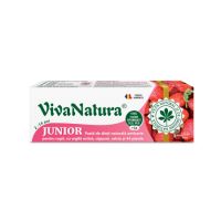 Pasta de dinti pentru copii cu aroma de capsuni GennaDent Junior, 50 ml, Vivanatura