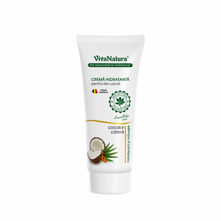 Crema de fata hidratanta pentru ten uscat, 75 ml, Vivanatura 765605