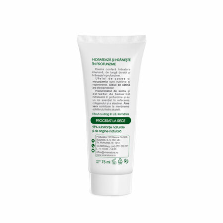Crema de fata hidratanta pentru ten uscat, 75 ml, Vivanatura 765604