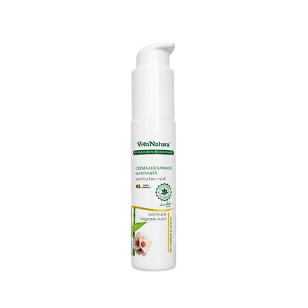 Crema hidratanta matifianta pentru ten mixt, 45 ml, Vivanatura 765707