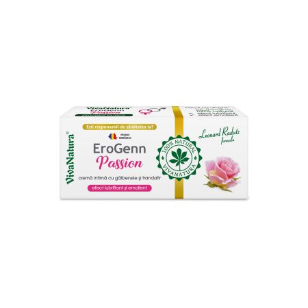 Crema intima cu galbenele si trandafiri EroGenn, 20 ml, Vivanatura