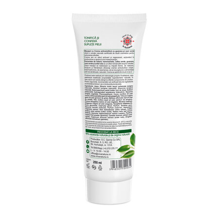 Crema anticelulitica cu guarana si ceai verde, 250 ml, Vivanatura 765820