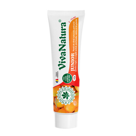 Pasta de dinti cu aroma de portocale GennaDent Junior, 80 ml, Vivanatura 765355