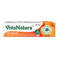 Pasta de dinti cu aroma de portocale GennaDent Junior, 80 ml, Vivanatura