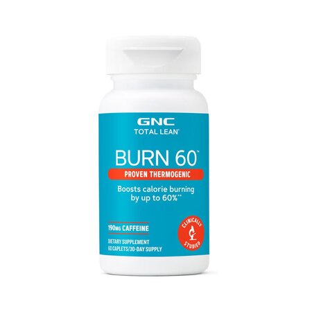 Formula termogenica pentru stimularea metabolismului Total Lean Burn, 60 tablete, GNC