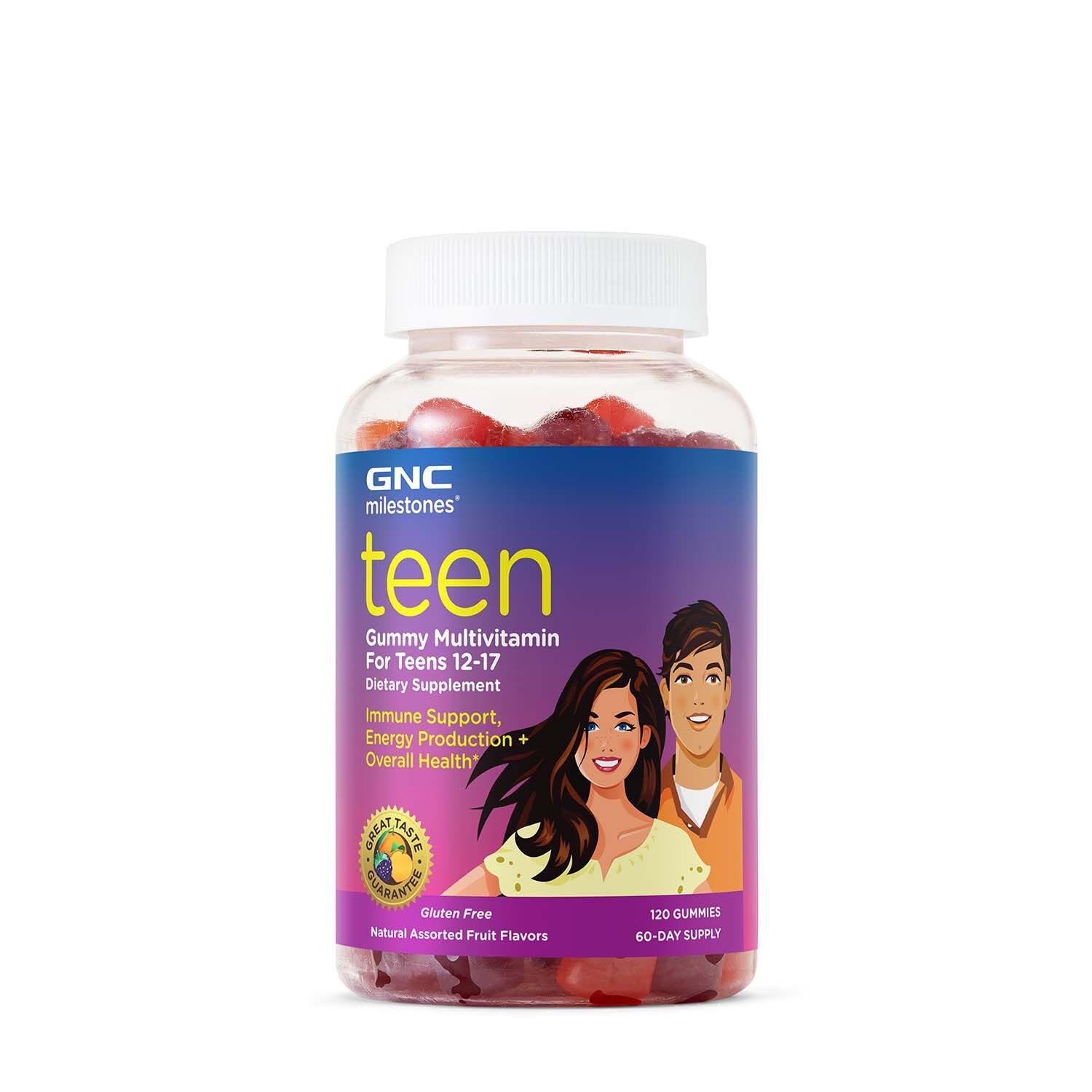 Multivitamine jeleuri pentru adolescenti Milestones Teen, 120 jeleuri, GNC