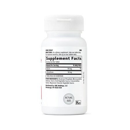 L-Glutathione 50 mg, 50 tablete, GNC 820001