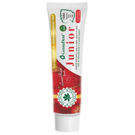 Pasta de dinti cu aroma de capsuni GennaDent Junior,