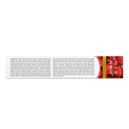 Pasta de dinti pentru copii cu aroma de capsuni GennaDent Junior, 80 ml, Vivanatura 765378