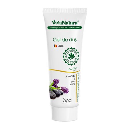 Gel de dus SPA cu lavanda si ceai verde, 250 ml, Vivanatura