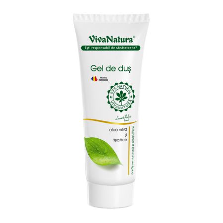 Gel de dus cu aloe vera si tea tree, 250 ml, Vivanatura