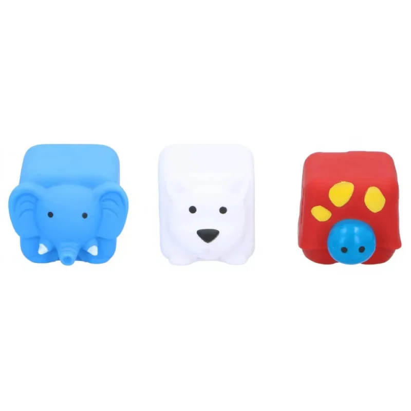 Set 3 jucarii de baie Elefant, Testoasa, Urs Polar, Eddy Toys