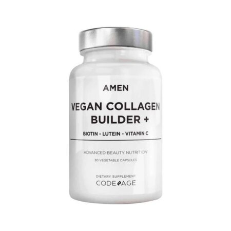 Colagen vegan cu biotina, luteina si vitamina C, 30 capsule, GNC