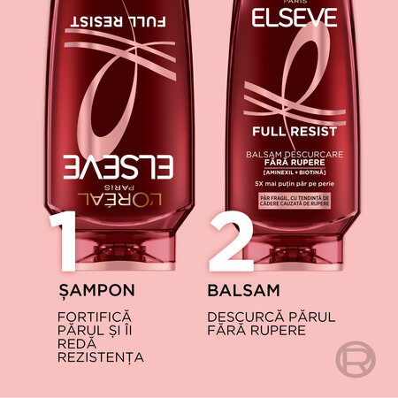 Sampon fortifiant pentru par fragil cu tendinta de cadere Full Resist, 250 ml, Elseve 757173