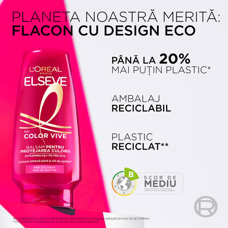 Balsam pentru protejarea culorii Color Vive, 200 ml, Elseve 757340
