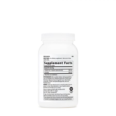 L-Arginina si L-Citrulina, 120 tablete, GNC 563263