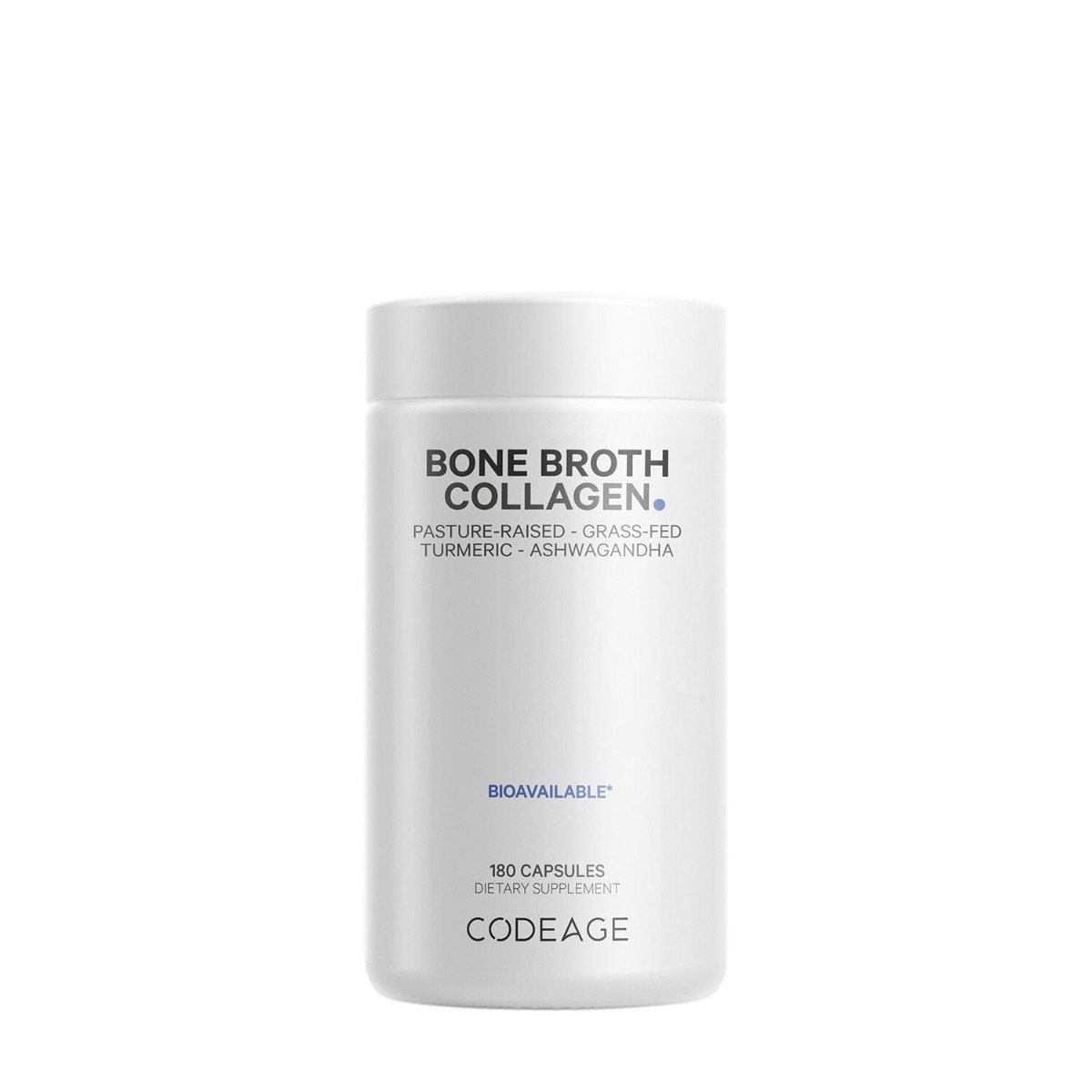 CodeAge Bone Broth Collagen Peptides Tip I, II si III, 180 capsule, GNC