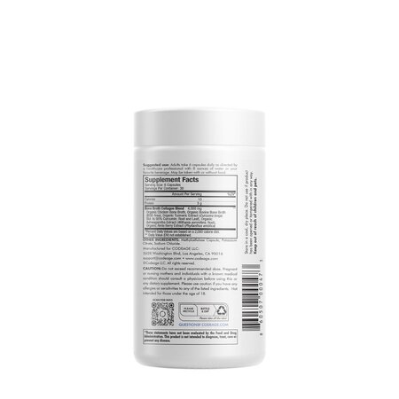 CodeAge Bone Broth Collagen Peptides Tip I, II si III, 180 capsule, GNC 674257