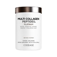 Peptide de colagen cu biotina, keratina si acid hialuronic CodeAge Multi Collagen, 323 g, GNC
