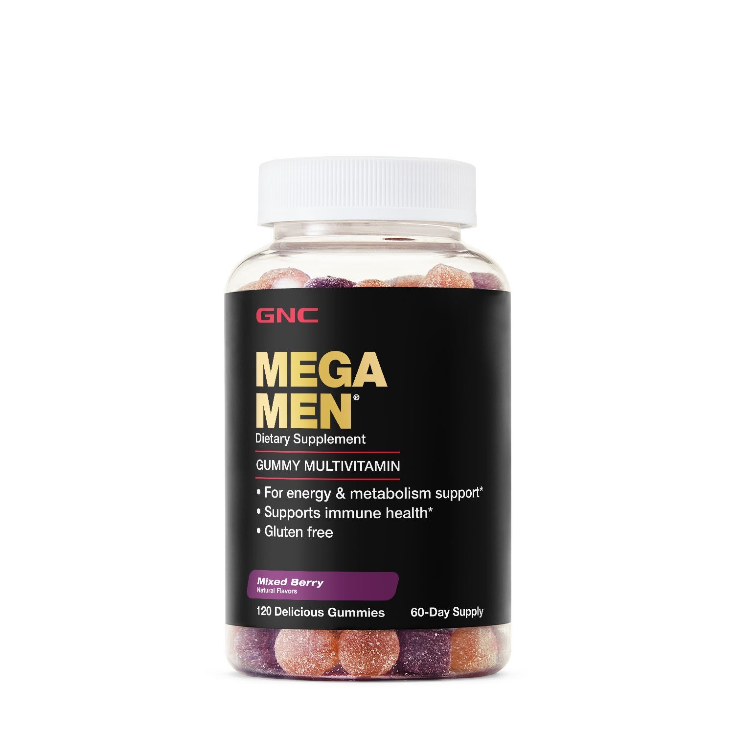 Multivitamine pentru barbati Mega Men, 120 jeleuri, GNC