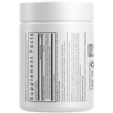Colagen hidrolizat CodeAge Hidrolyzed Multi Collagen, 90 capsule, GNC 729352