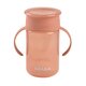 Cana de invatare, Pink, 12 luni+, 340 ml, Beaba 563383