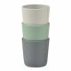 Set 3 pahare din silicon, Sage Green, Beaba 563414