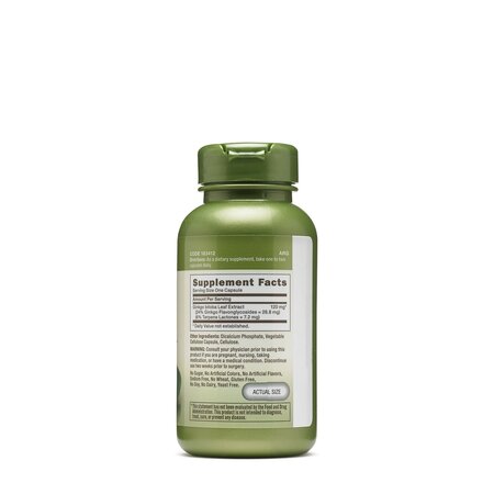 Ginkgo Biloba 120 mg Herbal Plus, 100 capsule, GNC 563482