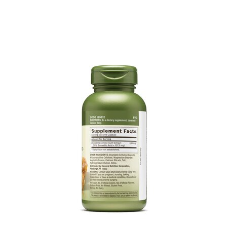 Extract standardizat Boswellia 450 mg Herbal Plus, 100 capsule, GNC 563494