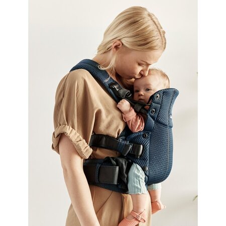 Marsupiu pentru copii Harmony 3D Mesh, 0 - 3 ani, Navy Blue, BabyBjorn 563520