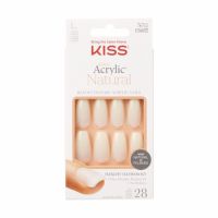 Unghii false Salon Acrylic, L, 28 bucati, Natural, Kiss