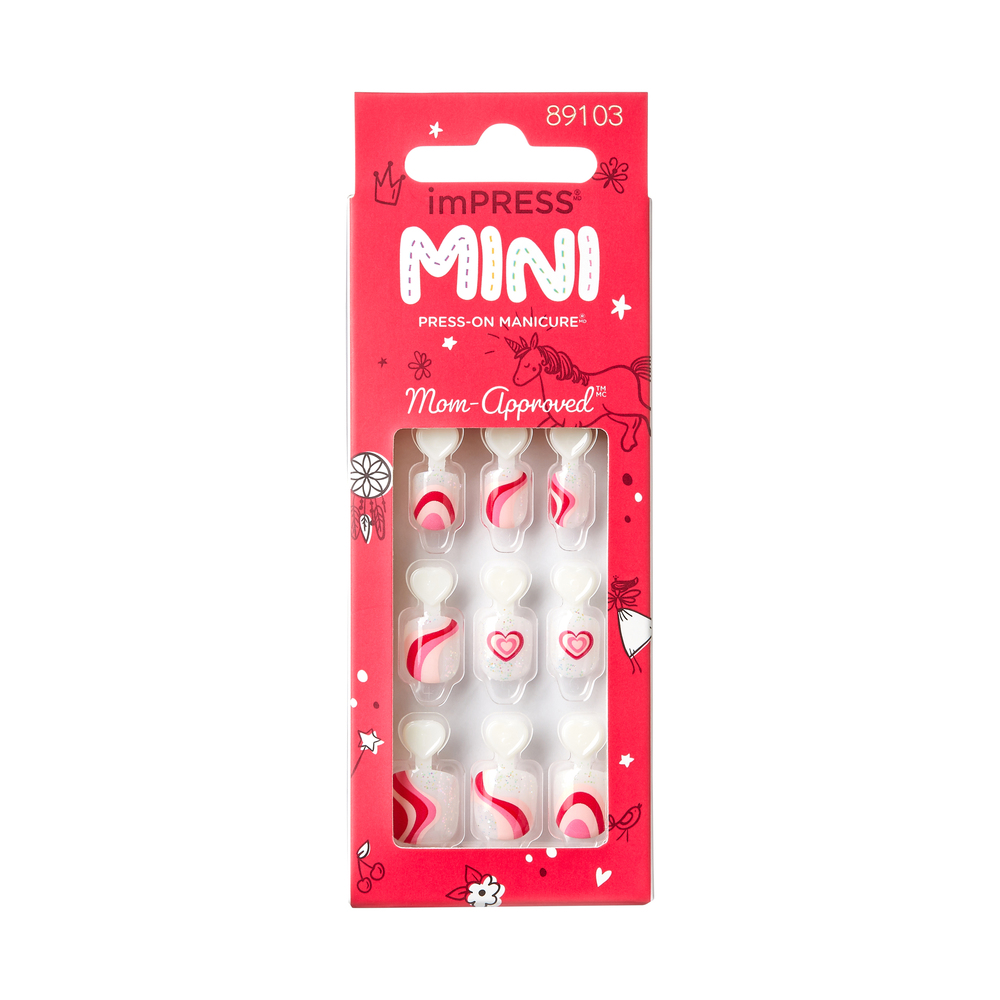 Unghii false Impress Mini, Kids Squoval, IMK17C, Kiss