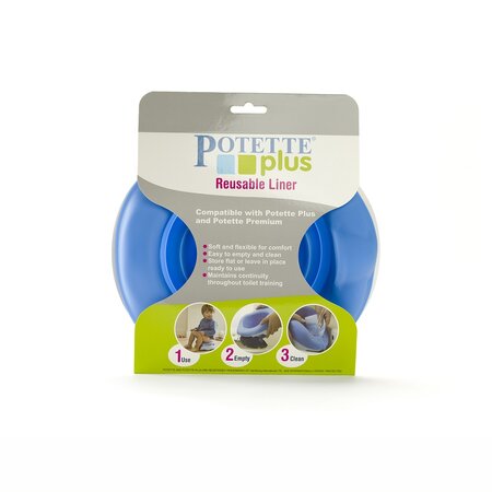 Liner reutilizabil de silicon, Albastru, Potette Plus 549567
