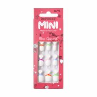 Unghii false Impress Mini, Kids Squoval, French Pop, Kiss