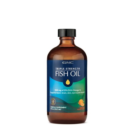 Ulei de Peste cu aroma naturala de portocale Triple Strength Fish Oil