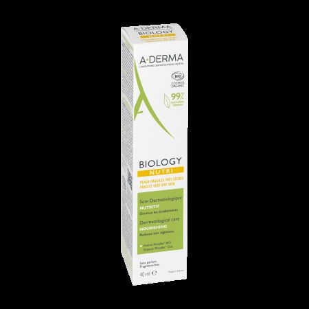 Crema Bio nutritiva pentru piele foarte uscata Biology, 40 ml, A - Derma 563646