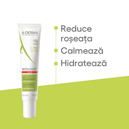 Crema anti-roseata AR Biology, 40 ml, A - Derma 563661